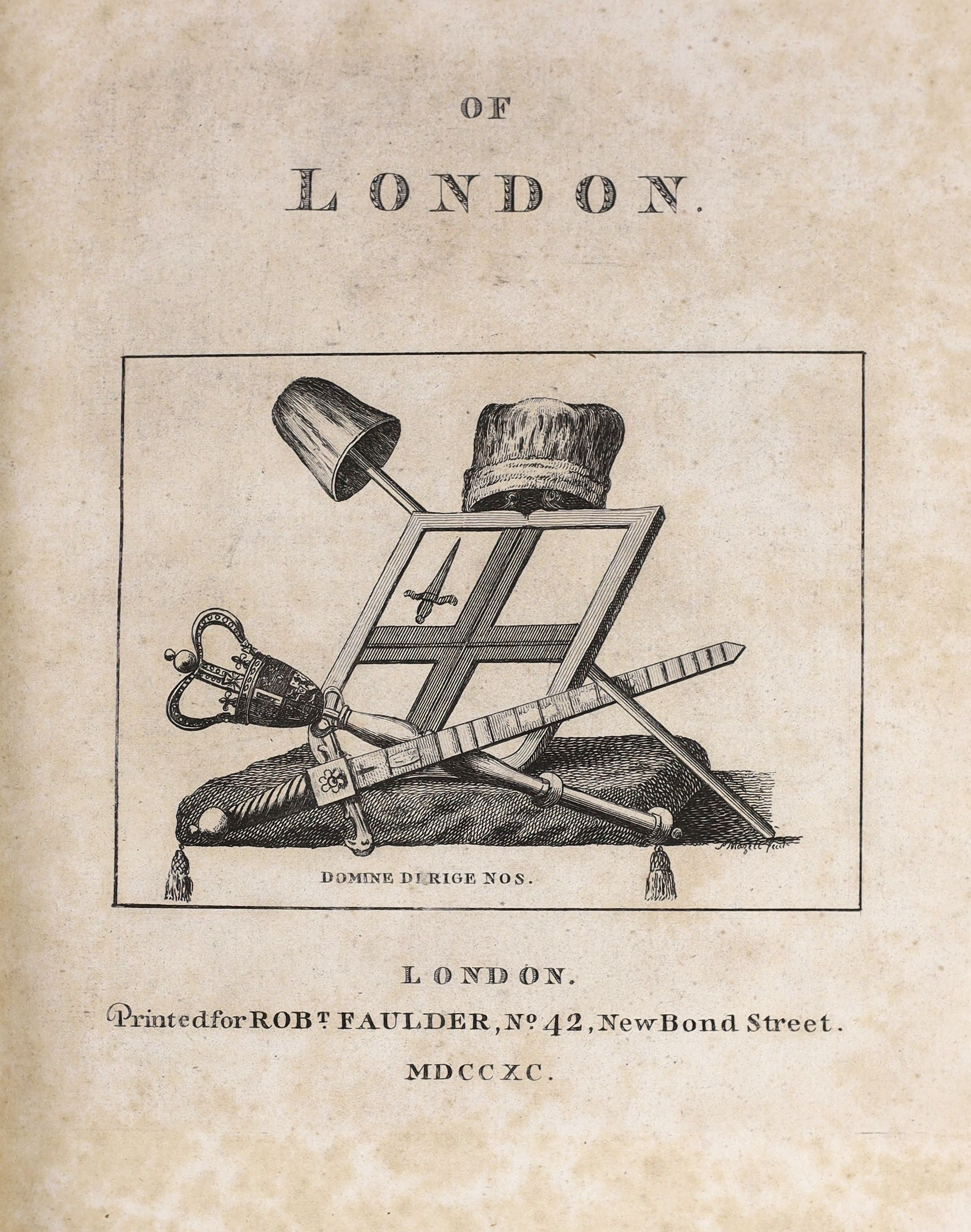 Pennant, Thomas - Of London, 1 vol in 2, with portrait frontispiece, engraved title, extra illustrated with plates, many folding, 2nd vol bound with ‘’Additions and Corrections to the First edition, 1791, 4to, diced calf